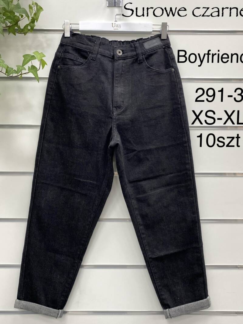 Spodnie damskie jeans Roz XS-XL, 1 kolor Paczka 10 szt